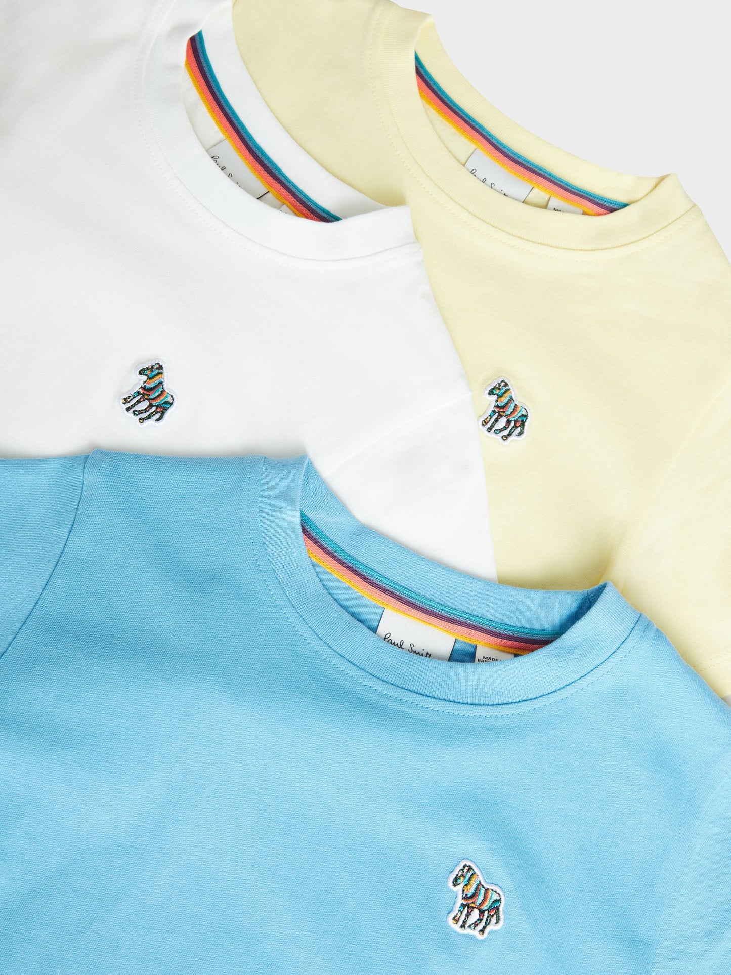 Dsiney Kidz - Paul Smith Junior Yellow Signature T-Shirts 3 Pack image 7