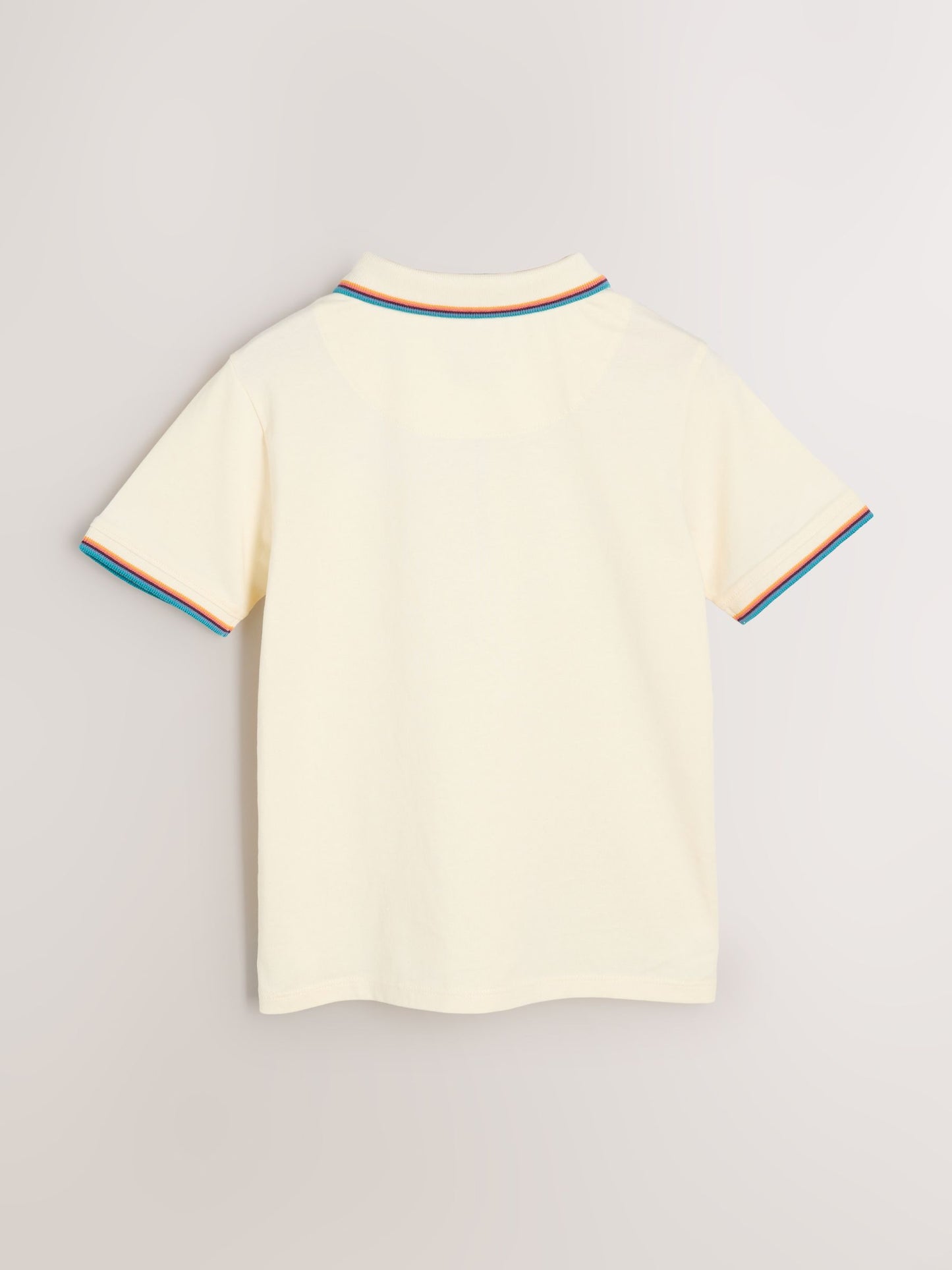 Dsiney Kidz - Paul Smith Junior White Short Sleeve Artist Quarter Zip Polo Shirt image 7
