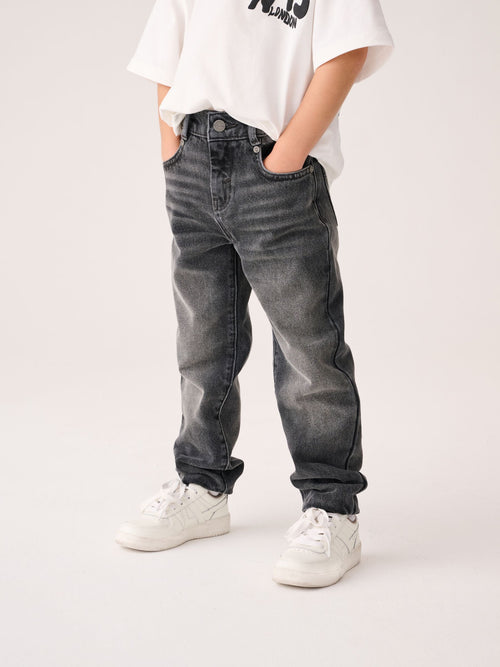 smALLSAINTS Charcoal Grey Boys Straight Fit Denim 100% Cotton Jeans - image 1