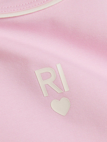 Dsiney Kidz - River Island Pink Logo Waistband Tank & Short Set image 4