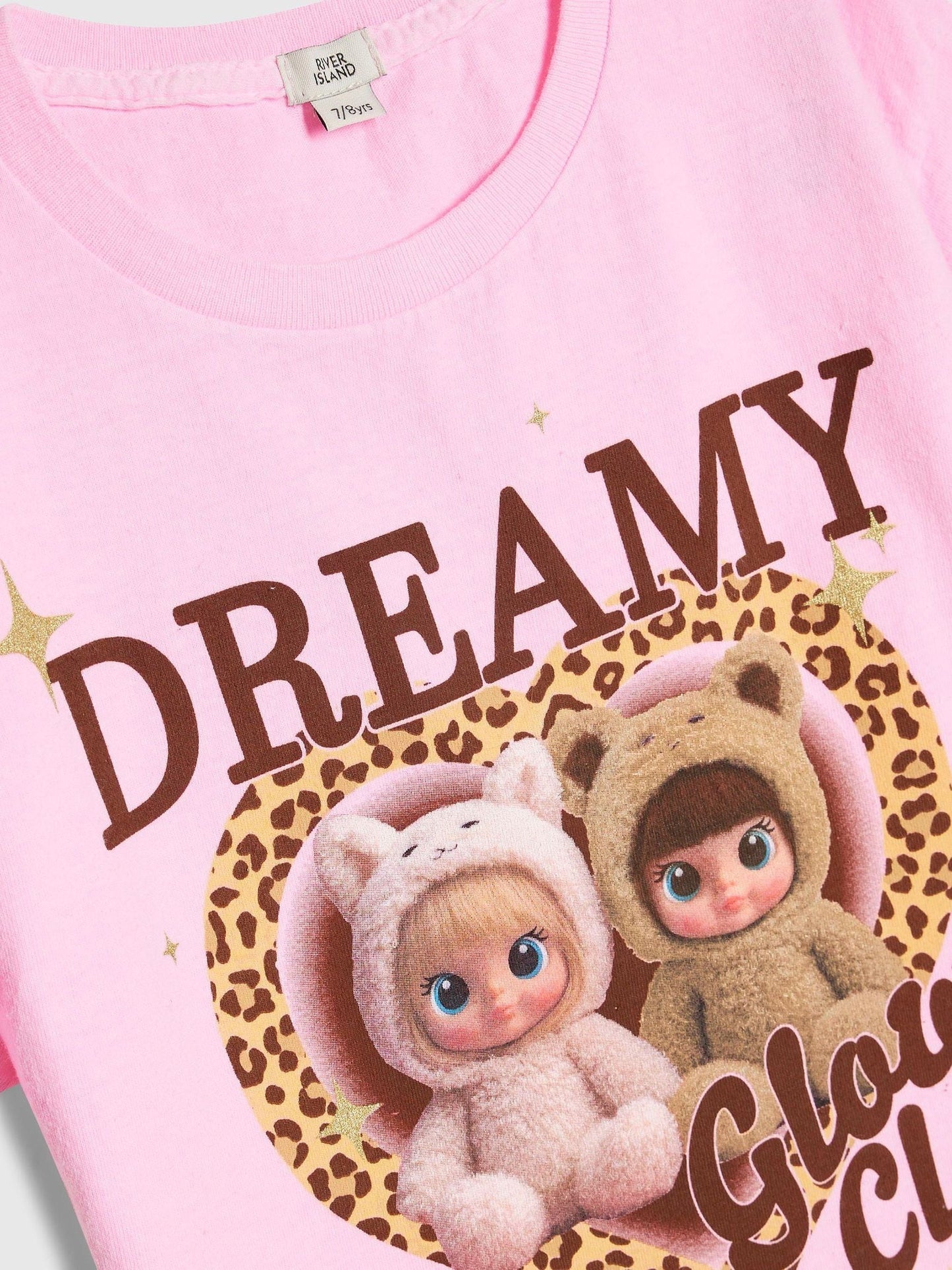 Dsiney Kidz - River Island Pink Dreamy Dolls Graphic T-Shirt image 3