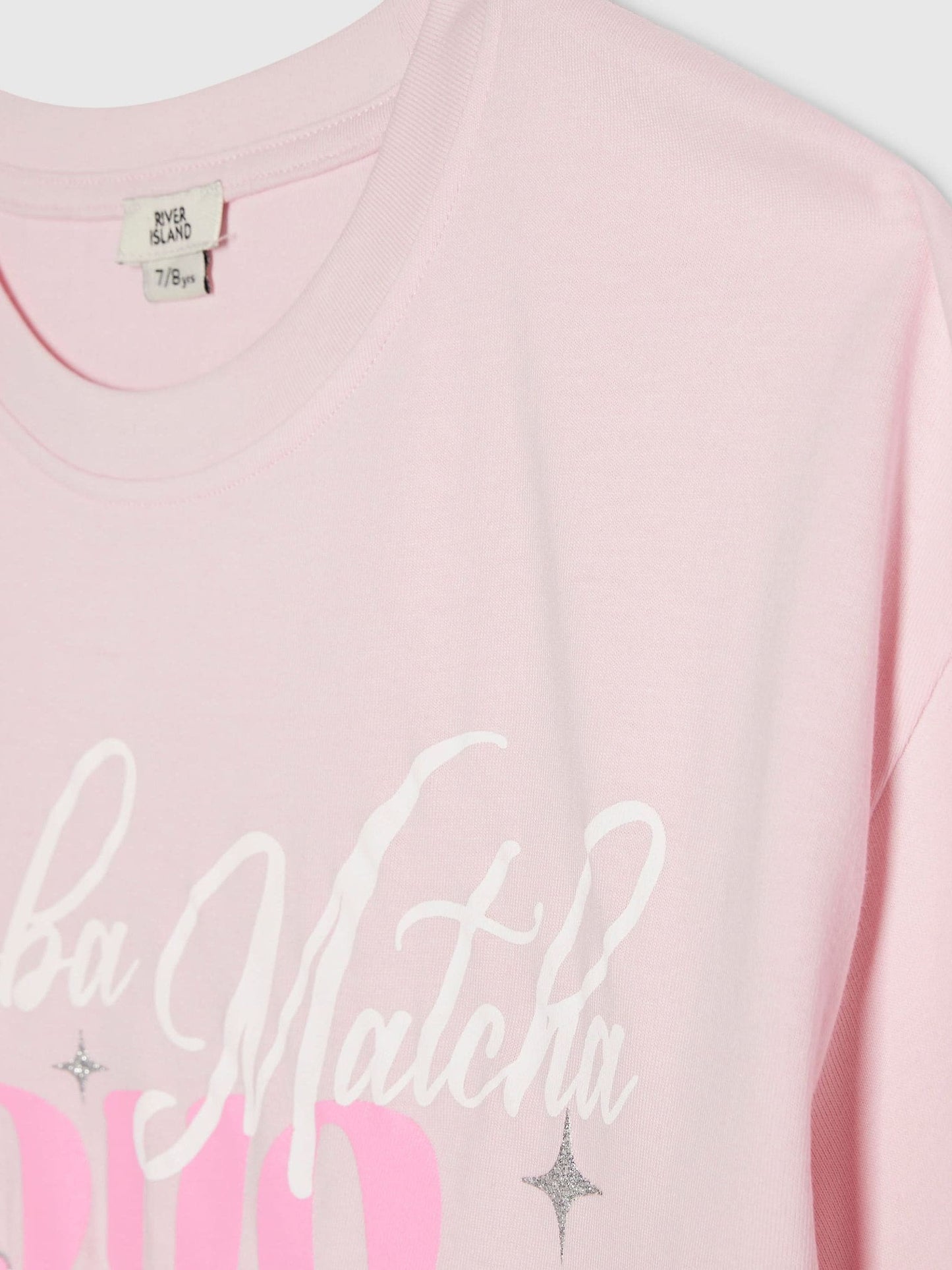Dsiney Kidz - River Island Pink Boba Matcha T-Shirt image 3