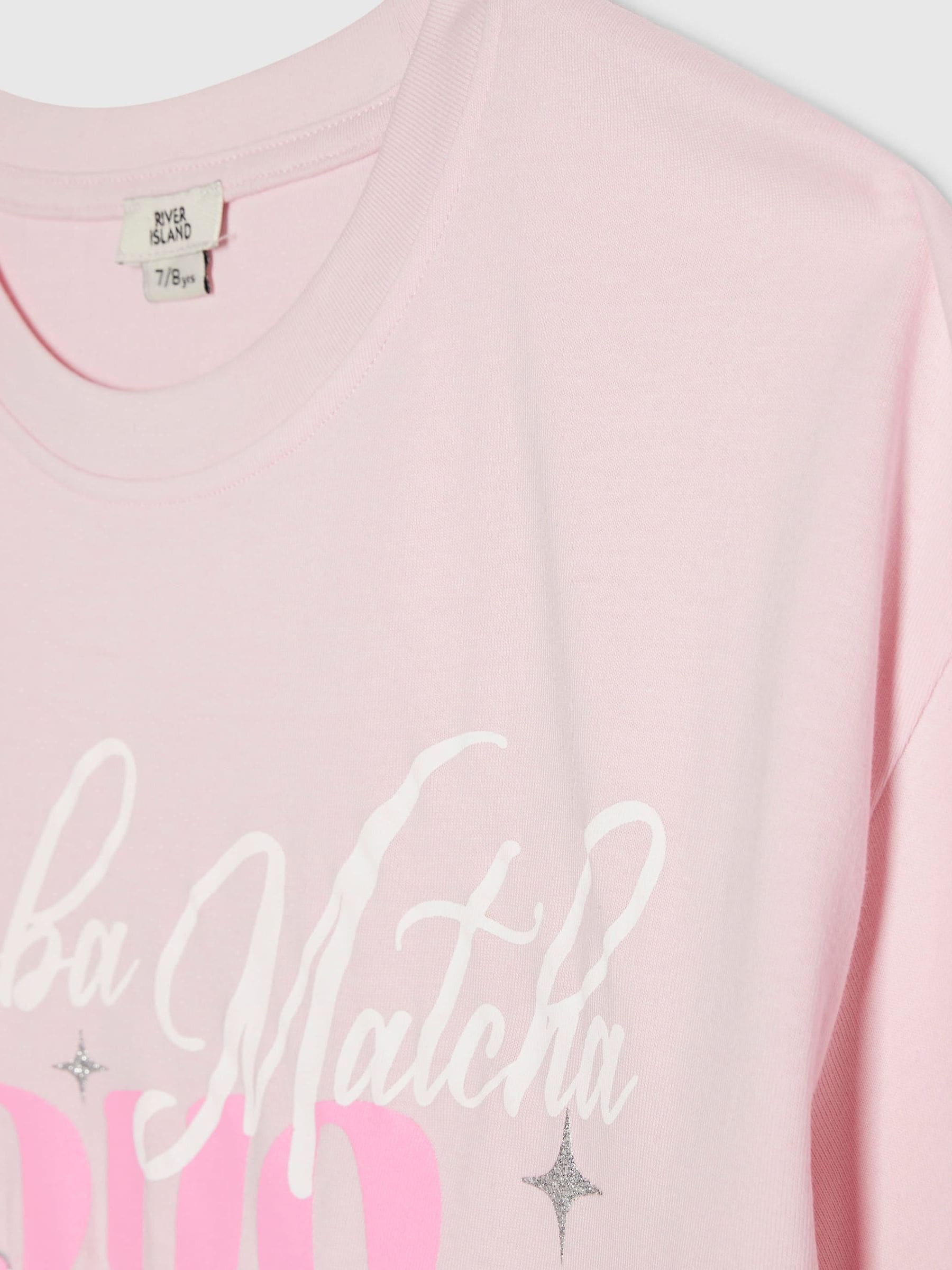 Dsiney Kidz - River Island Pink Boba Matcha T-Shirt image 3