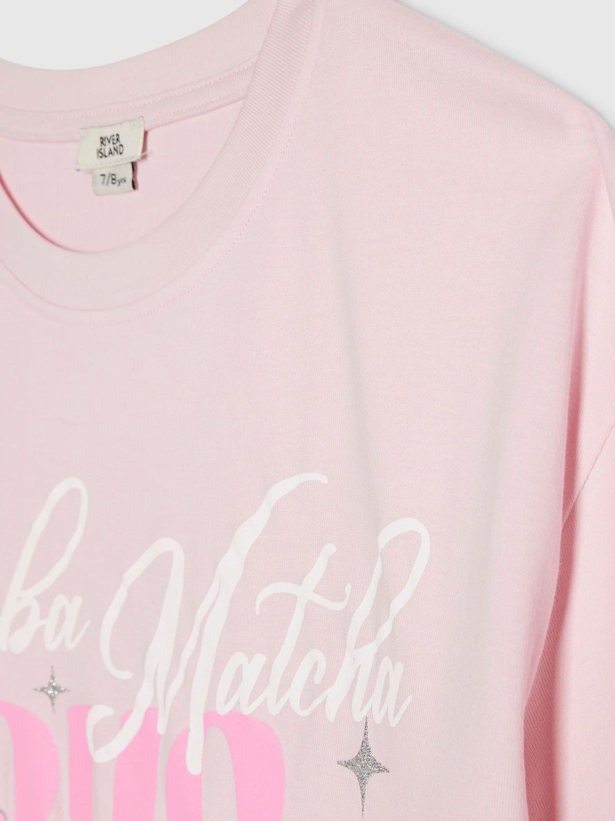 Dsiney Kidz - River Island Pink Boba Matcha T-Shirt image 3