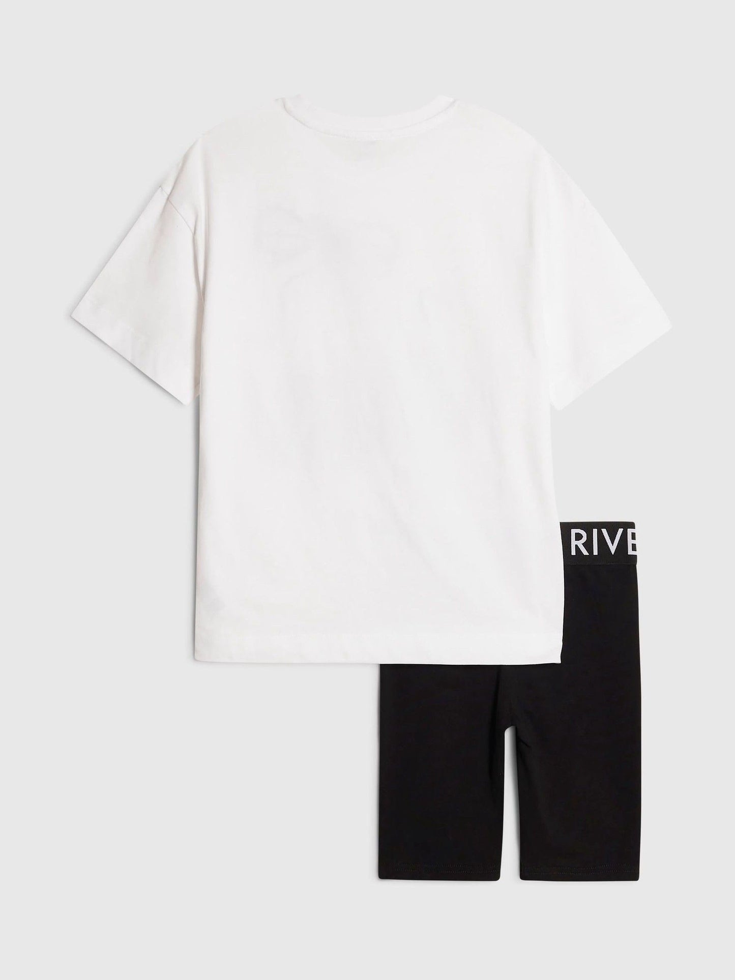 Dsiney Kidz - River Island White Cherry T-Shirt & Cycle Short Set image 3