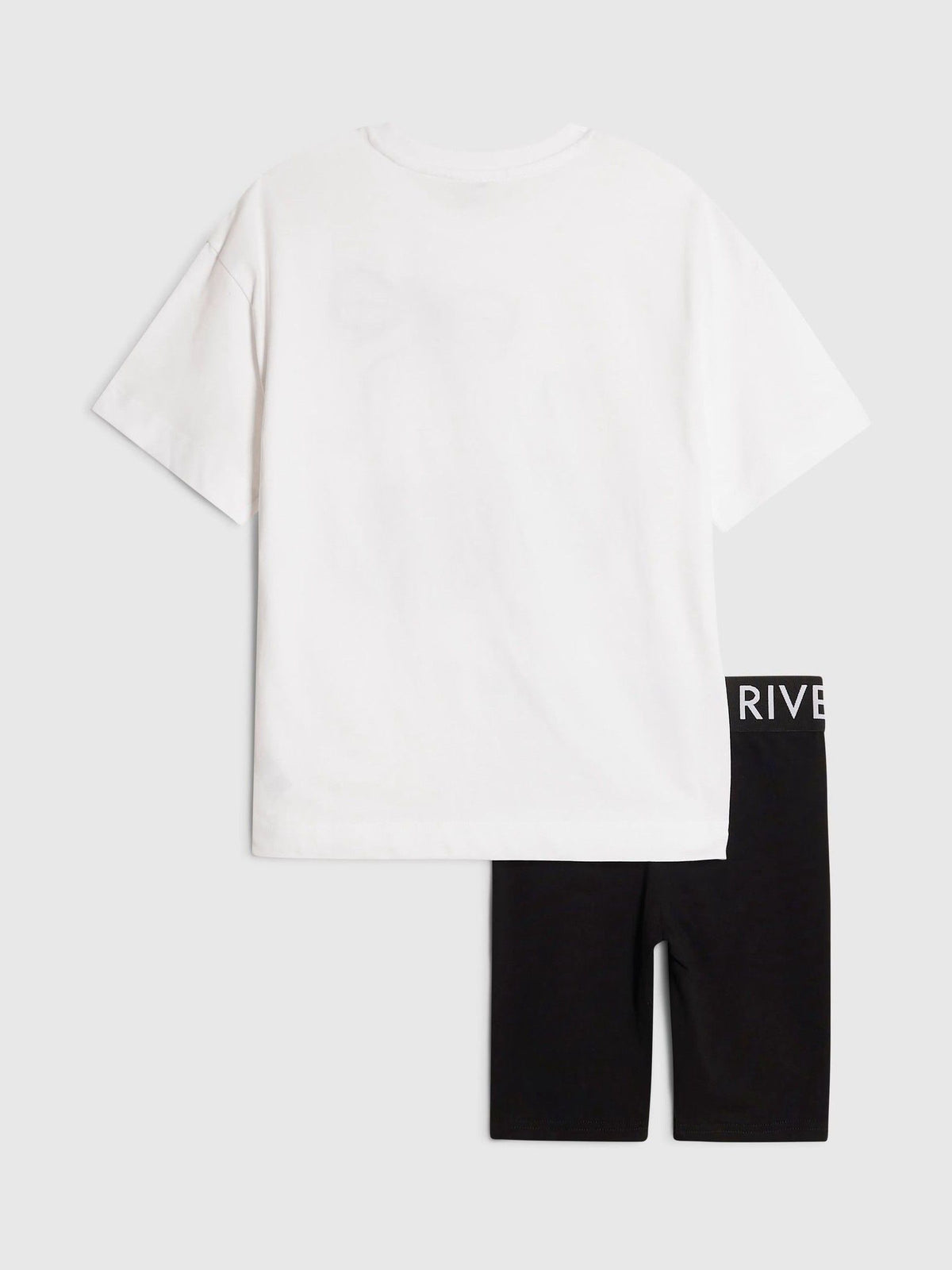 Dsiney Kidz - River Island White Cherry T-Shirt & Cycle Short Set image 3