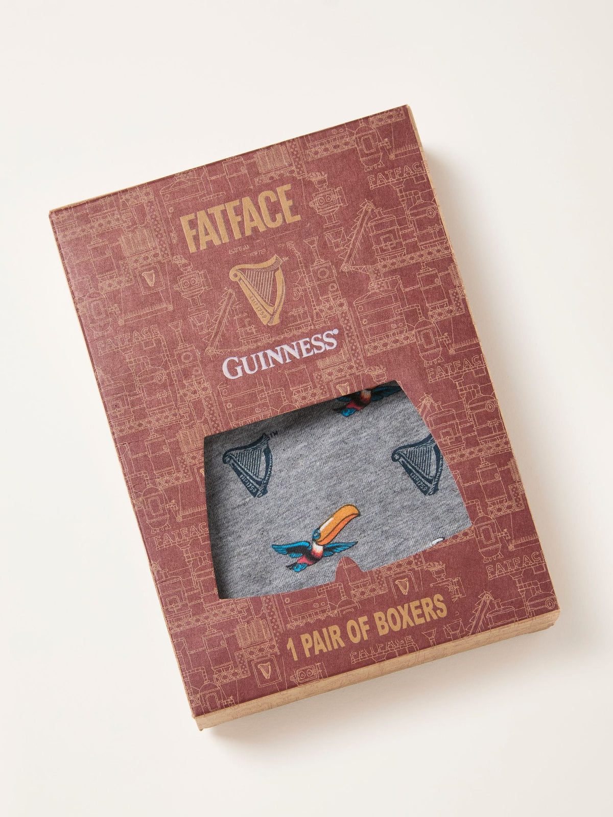 Dsiney Kidz - FatFace Grey Guinness Boxers in a Gift Box image 1