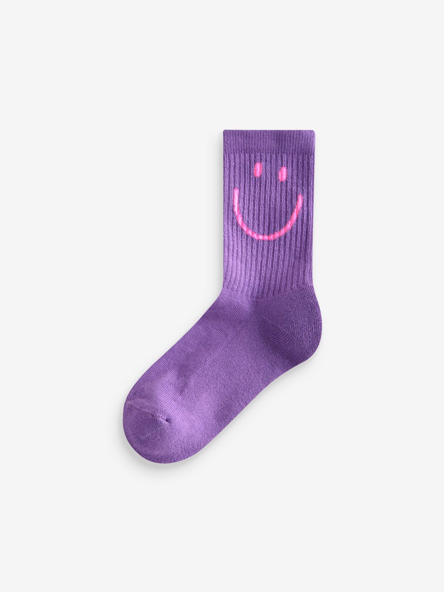 Pink, Purple and Teal Blue Character Cotton Rich Cushioned Sole Ankle Socks 3 Pack image 4