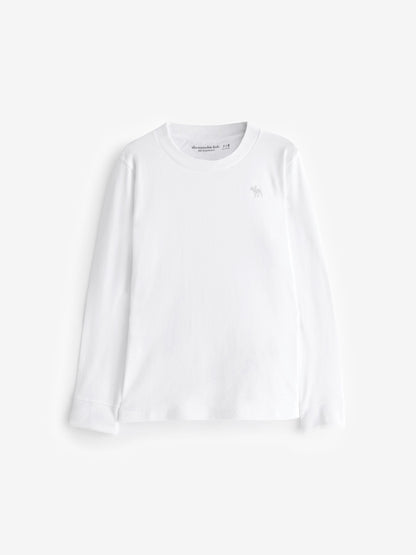 Dsiney Kidz - Abercrombie & Fitch White 3 Pack Long Sleeve T-Shirts image 4