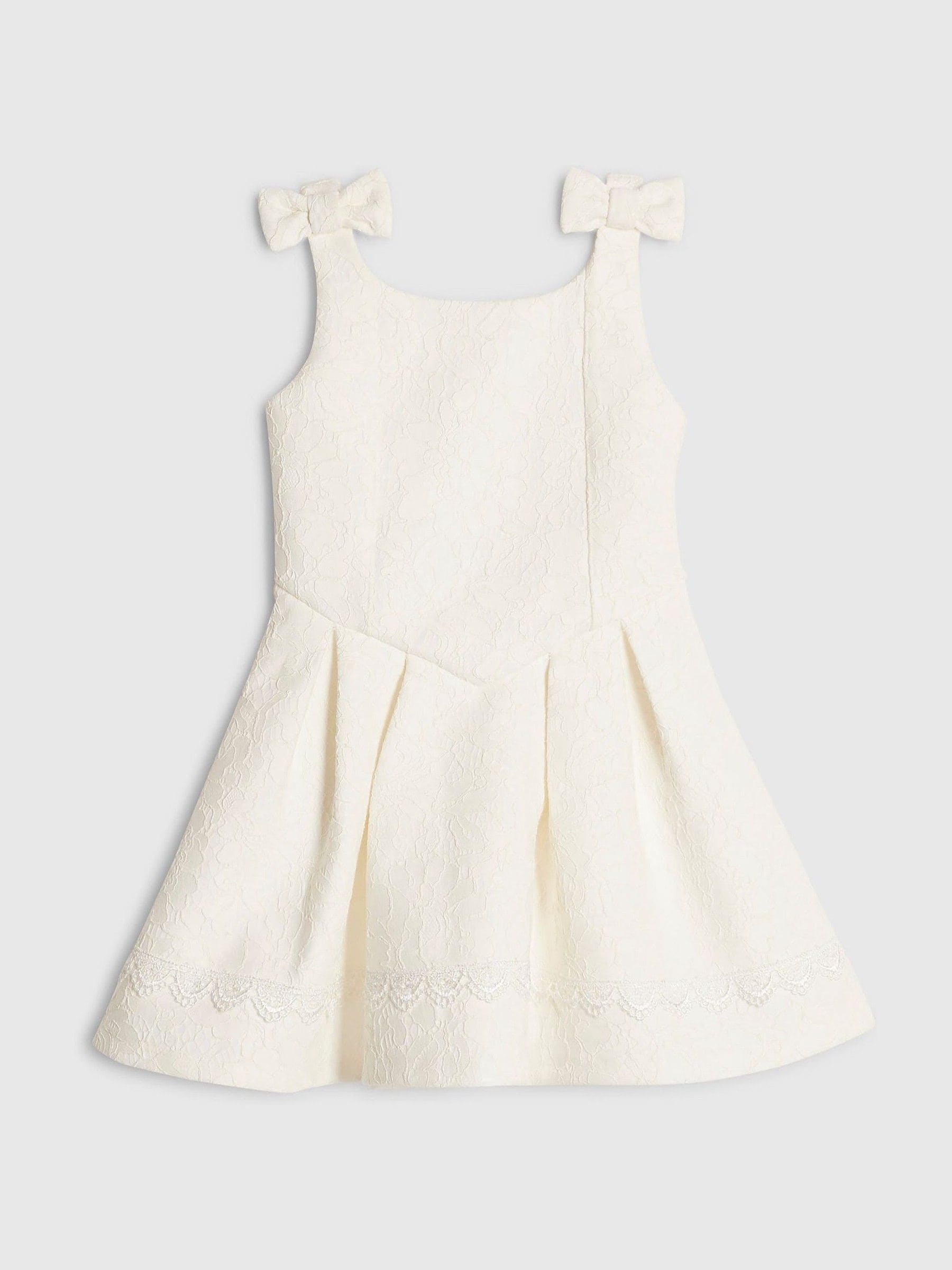 Dsiney Kidz - River Island White Lace Scuba Dress image 1