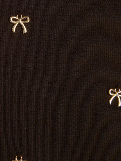 Dsiney Kidz - River Island Brown Ribbed Charm Tank image 4