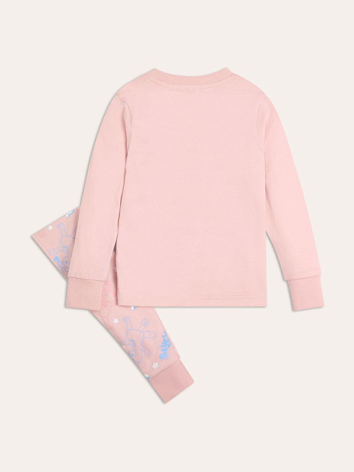 Brand Threads Pink Girls 100% Cotton Bluey Pyjamas Set - image 3