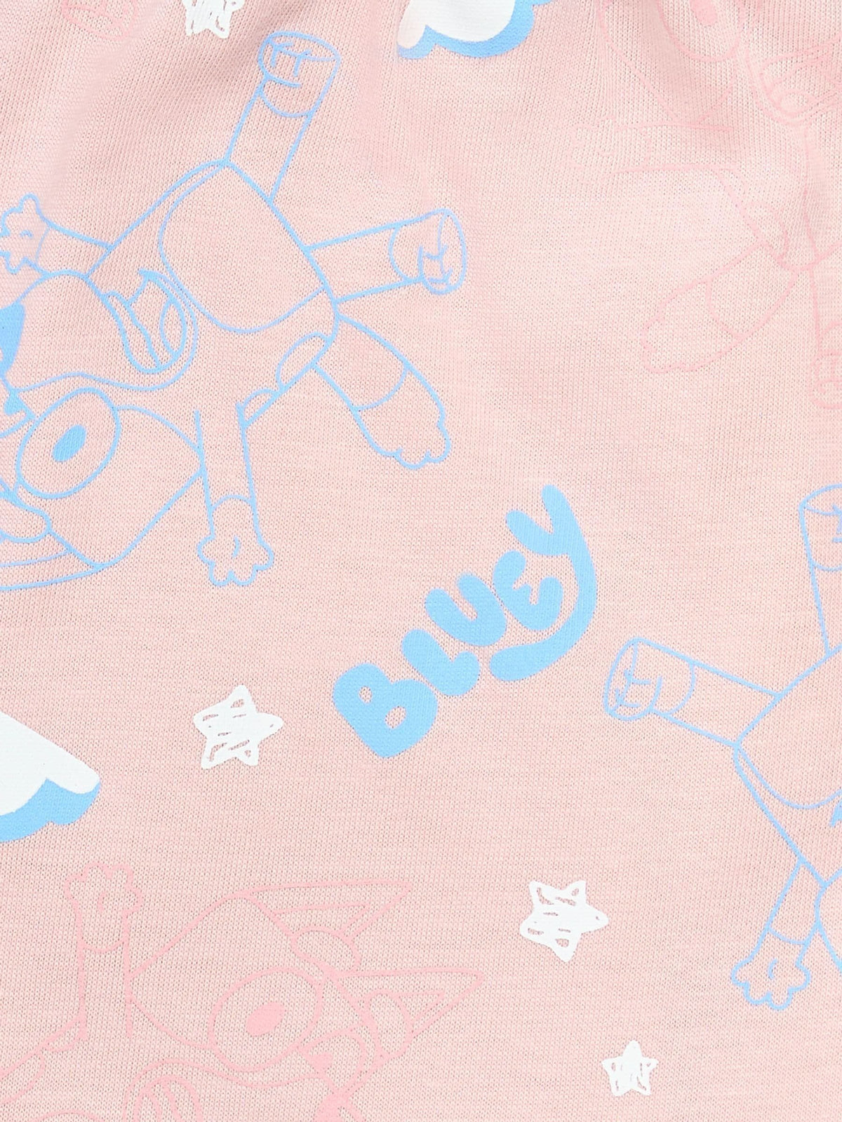 Brand Threads Pink Girls 100% Cotton Bluey Pyjamas Set - image 4