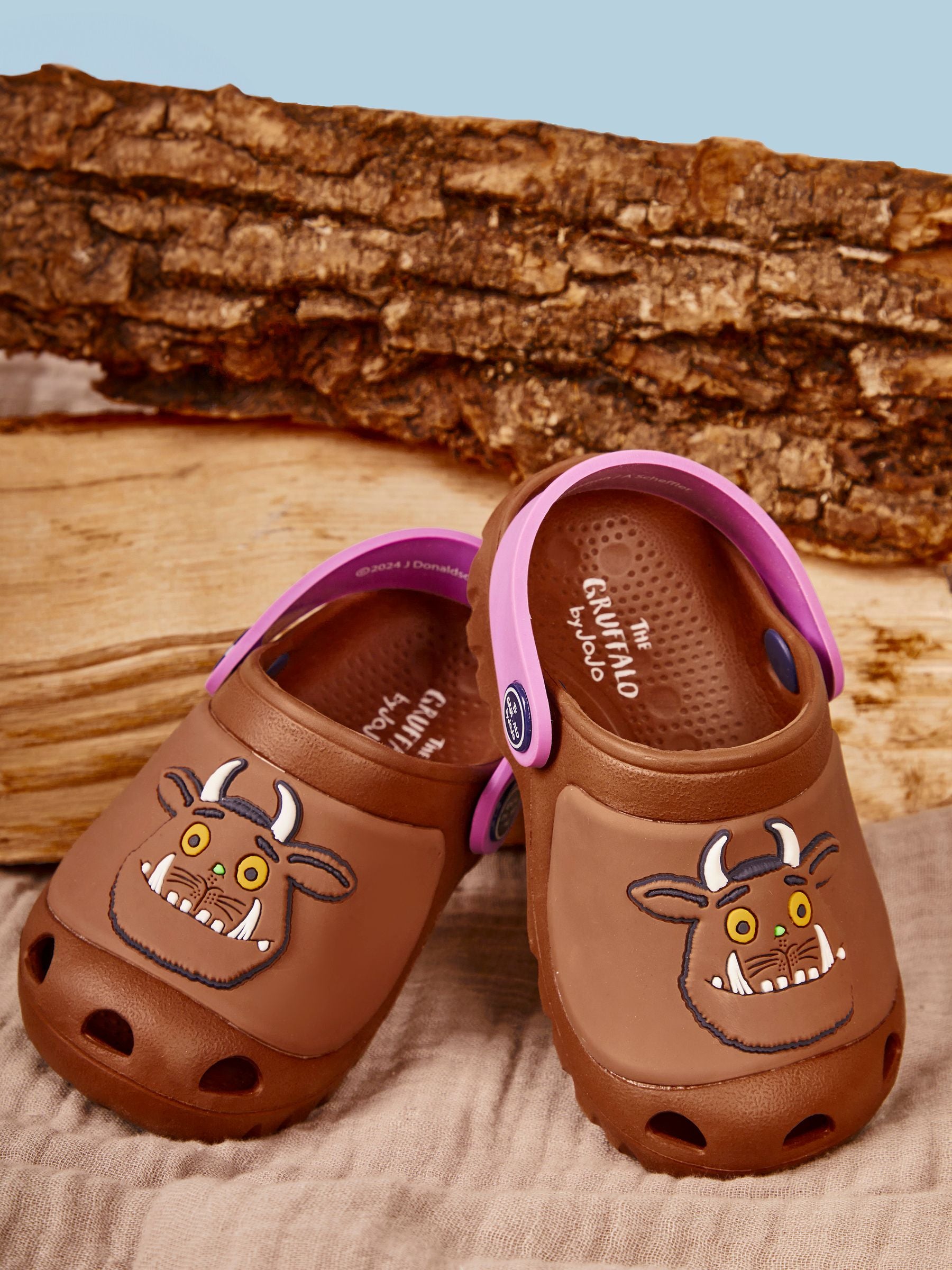 JoJo Maman Bébé Brown Gruffalo Clogs image 4