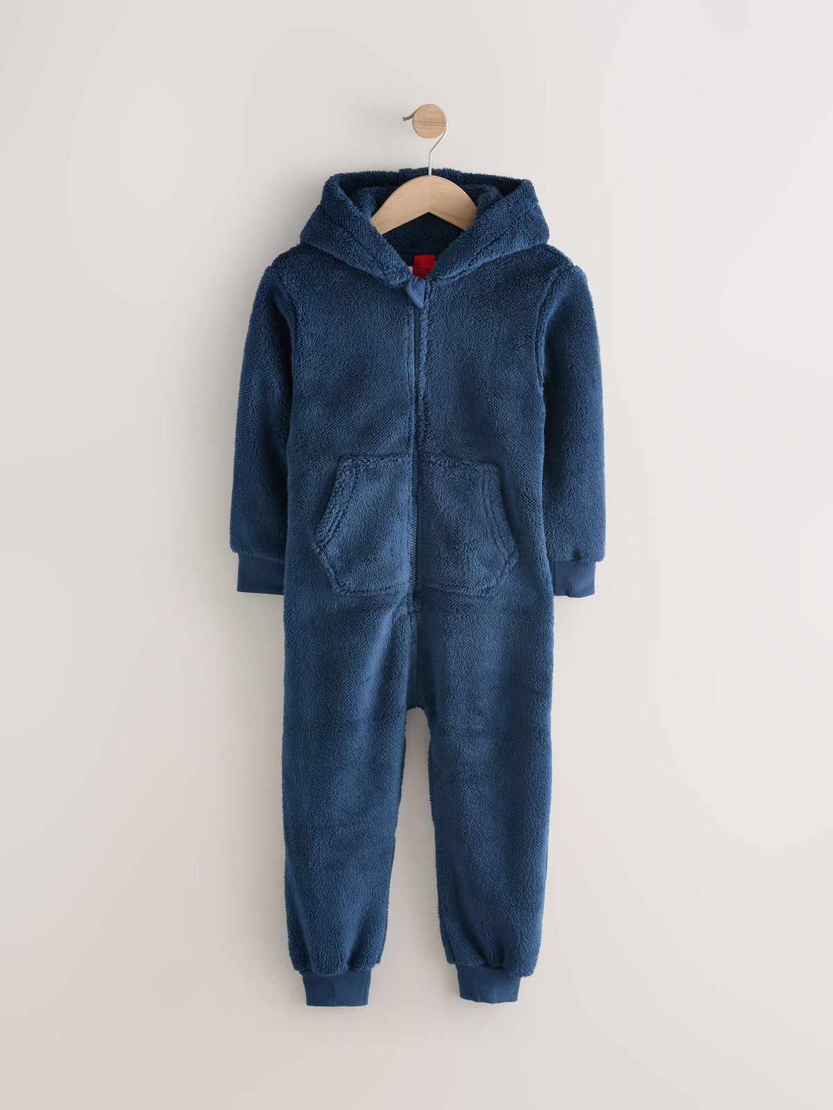 Navy All-In-One Fleece Pyjamas (3-16yrs) - image 1