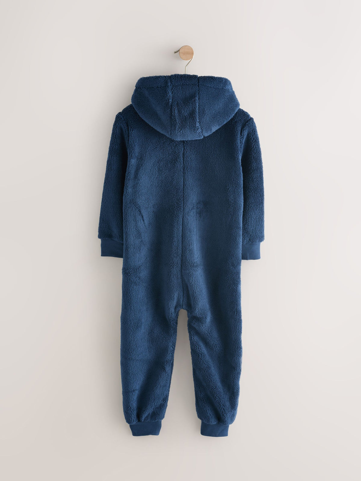 Navy All-In-One Fleece Pyjamas (3-16yrs) - image 2
