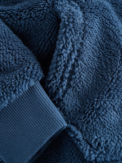 Navy All-In-One Fleece Pyjamas (3-16yrs)