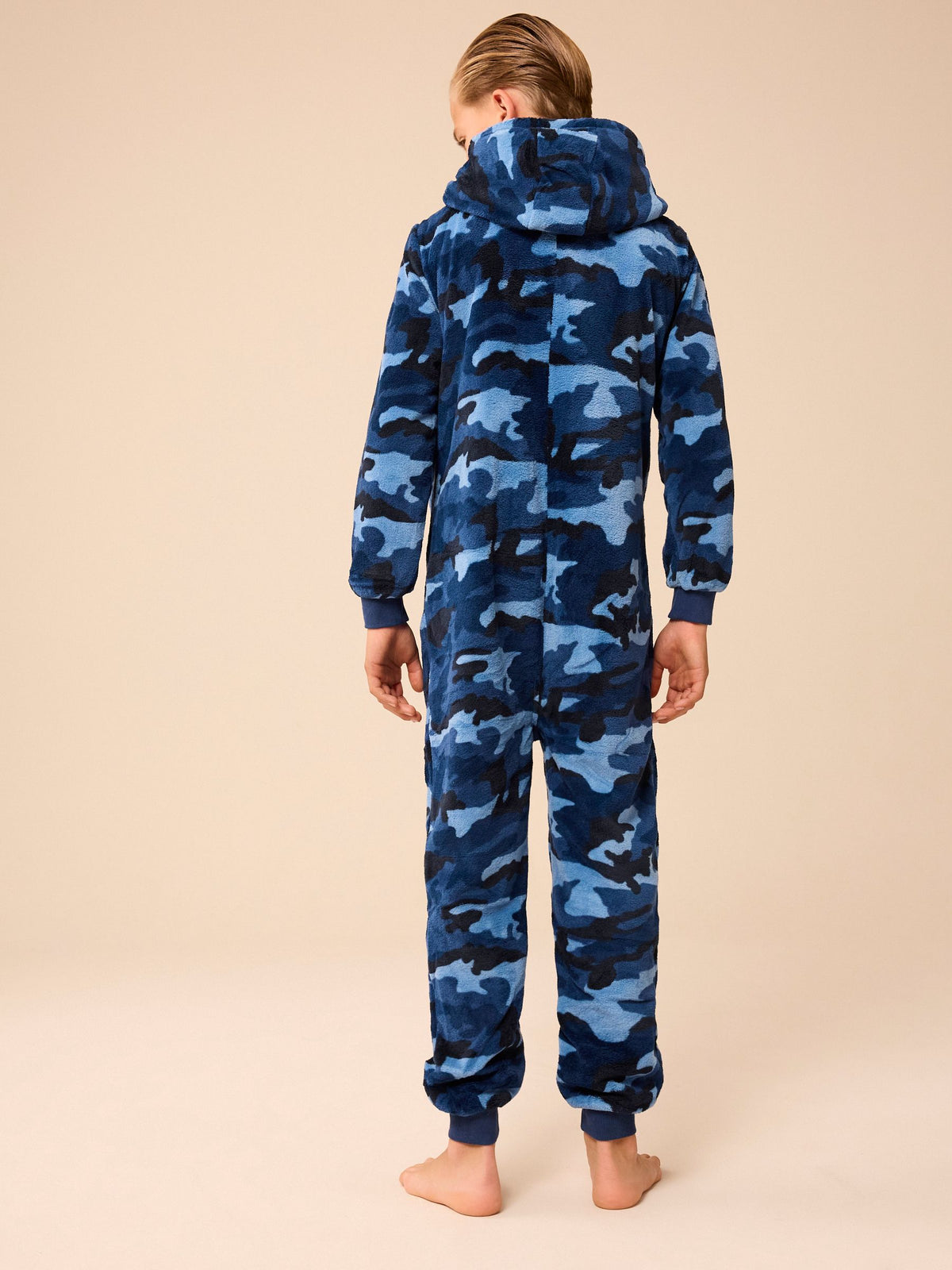 Blue All-In-One Fleece Pyjamas (3-16yrs) - image 3