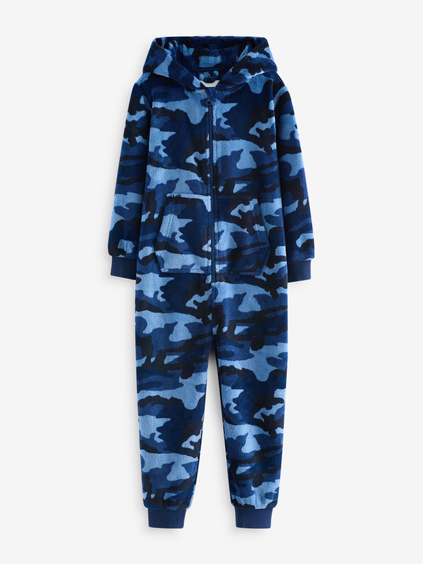 Blue All-In-One Fleece Pyjamas (3-16yrs)