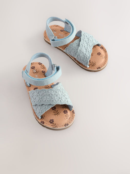 Blue Broderie Sandals image 2