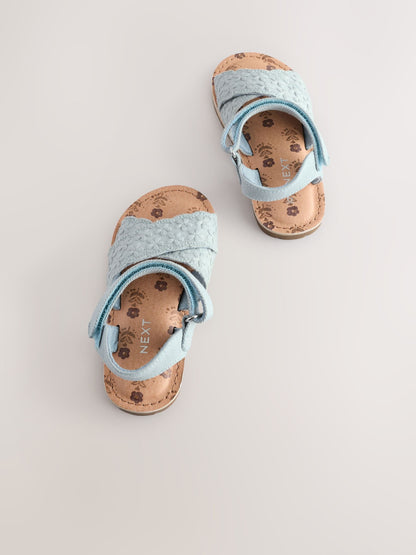 Blue Broderie Sandals image 4