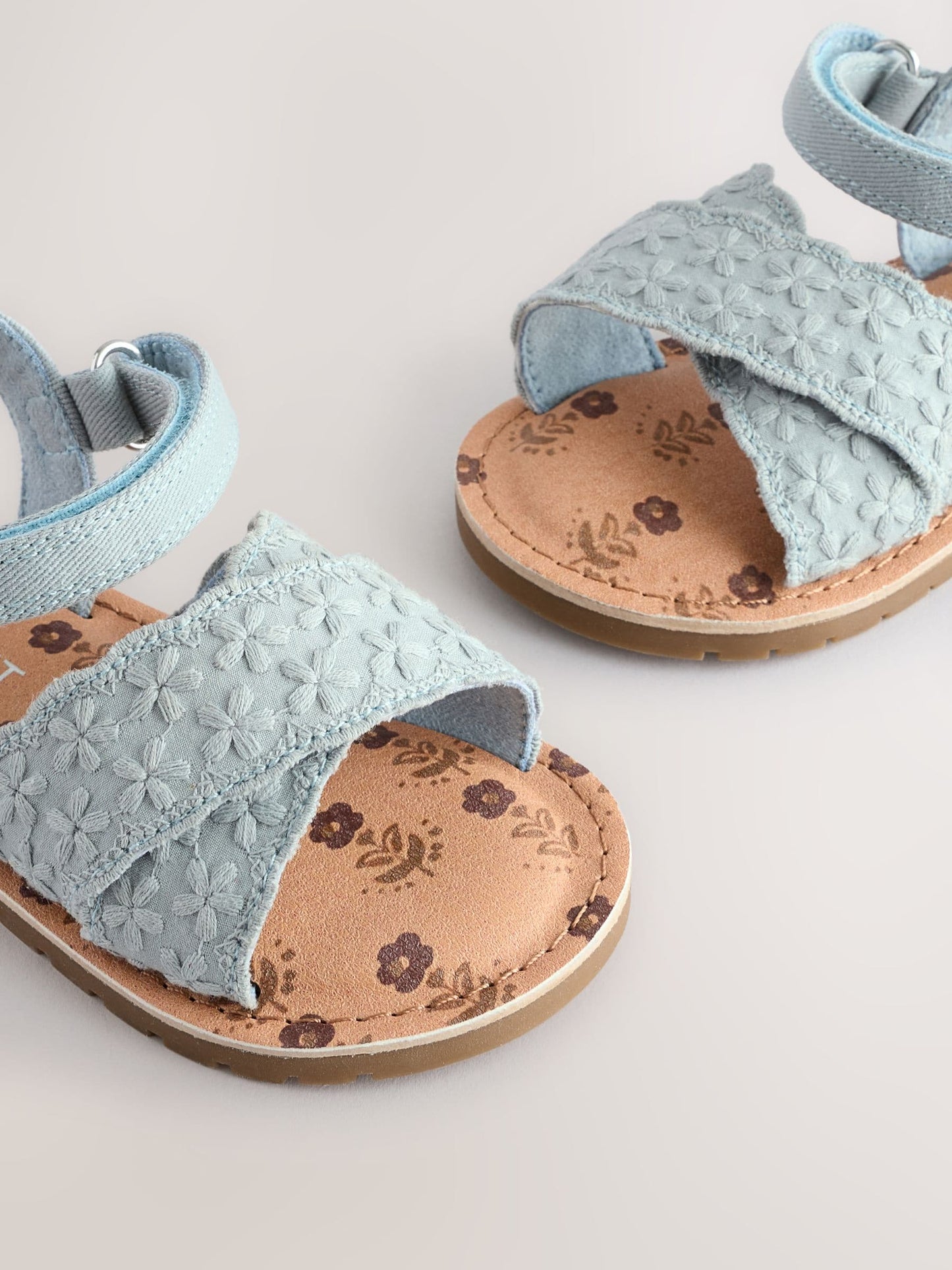Blue Broderie Sandals image 6