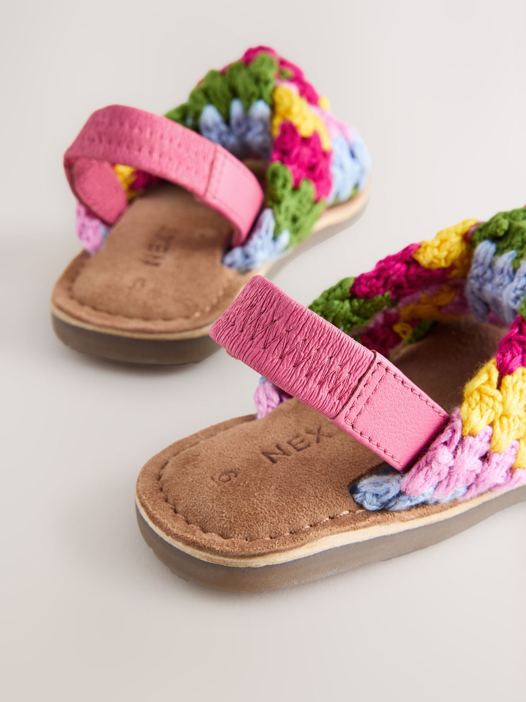 Rainbow Crochet Twist Sandals image 3