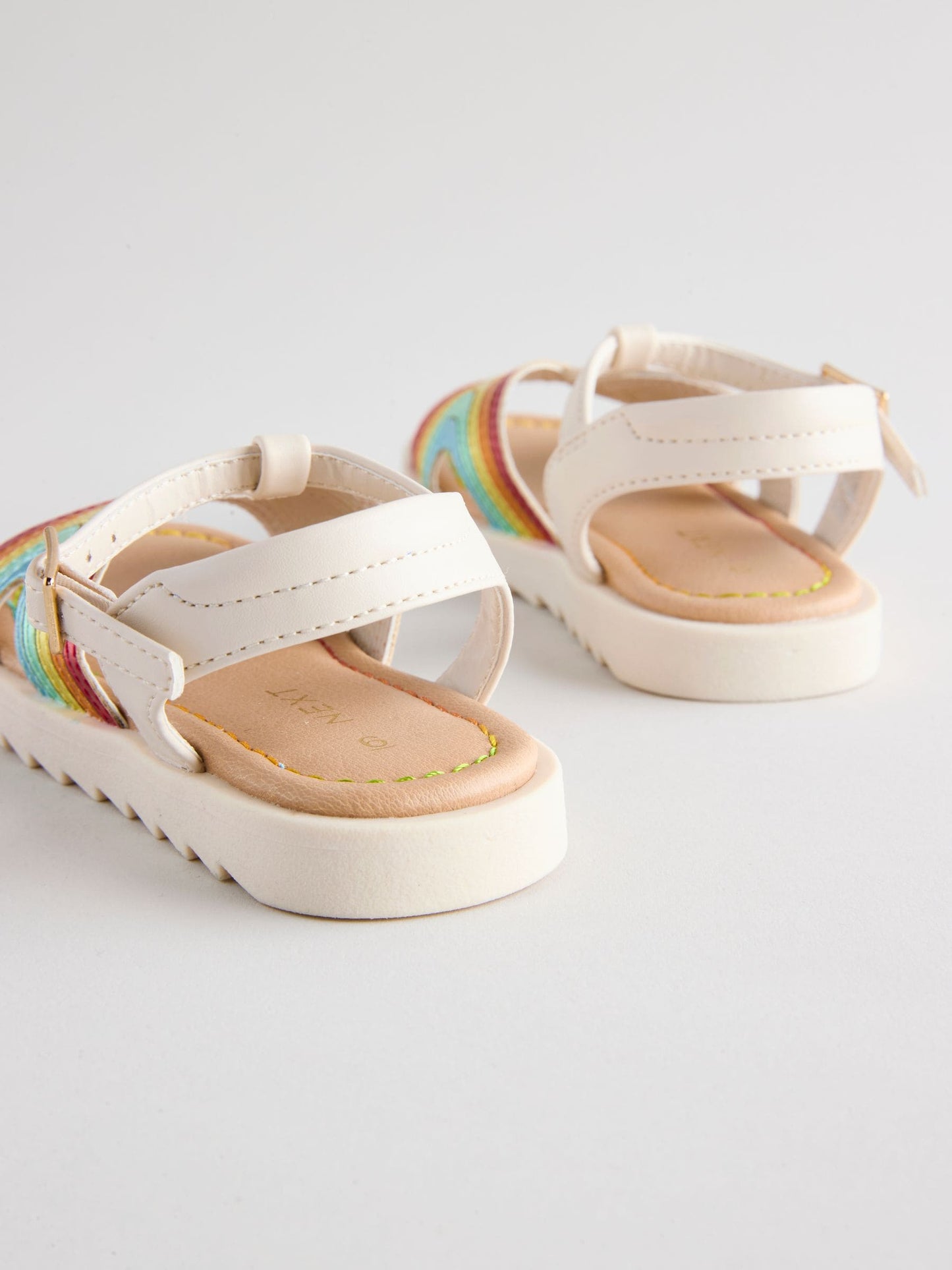 Rainbow Metallic T-Bar Sandals image 4