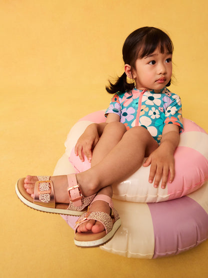 Pink Animal Print Buckle Sandals image 2