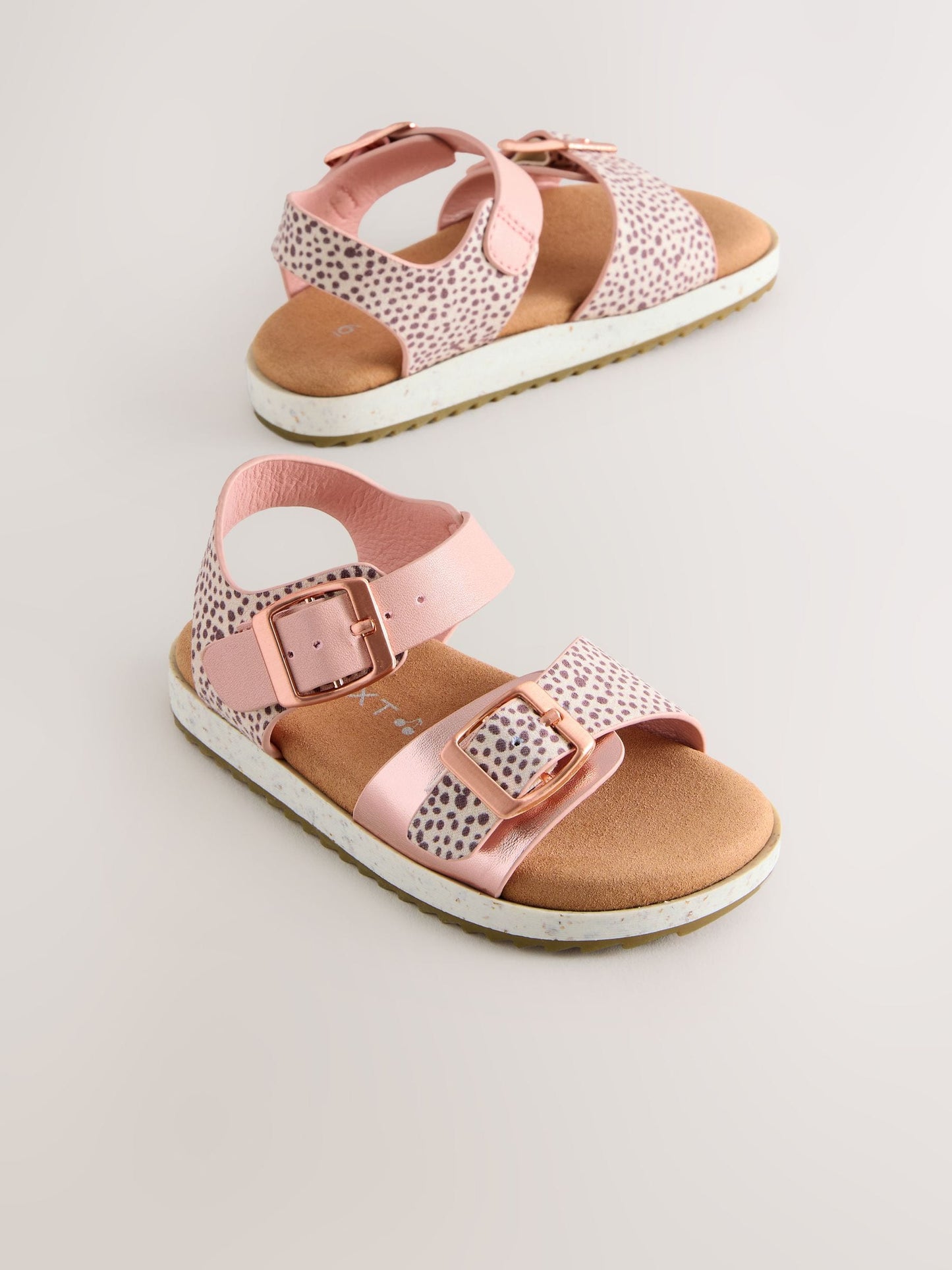 Pink Animal Print Buckle Sandals image 4