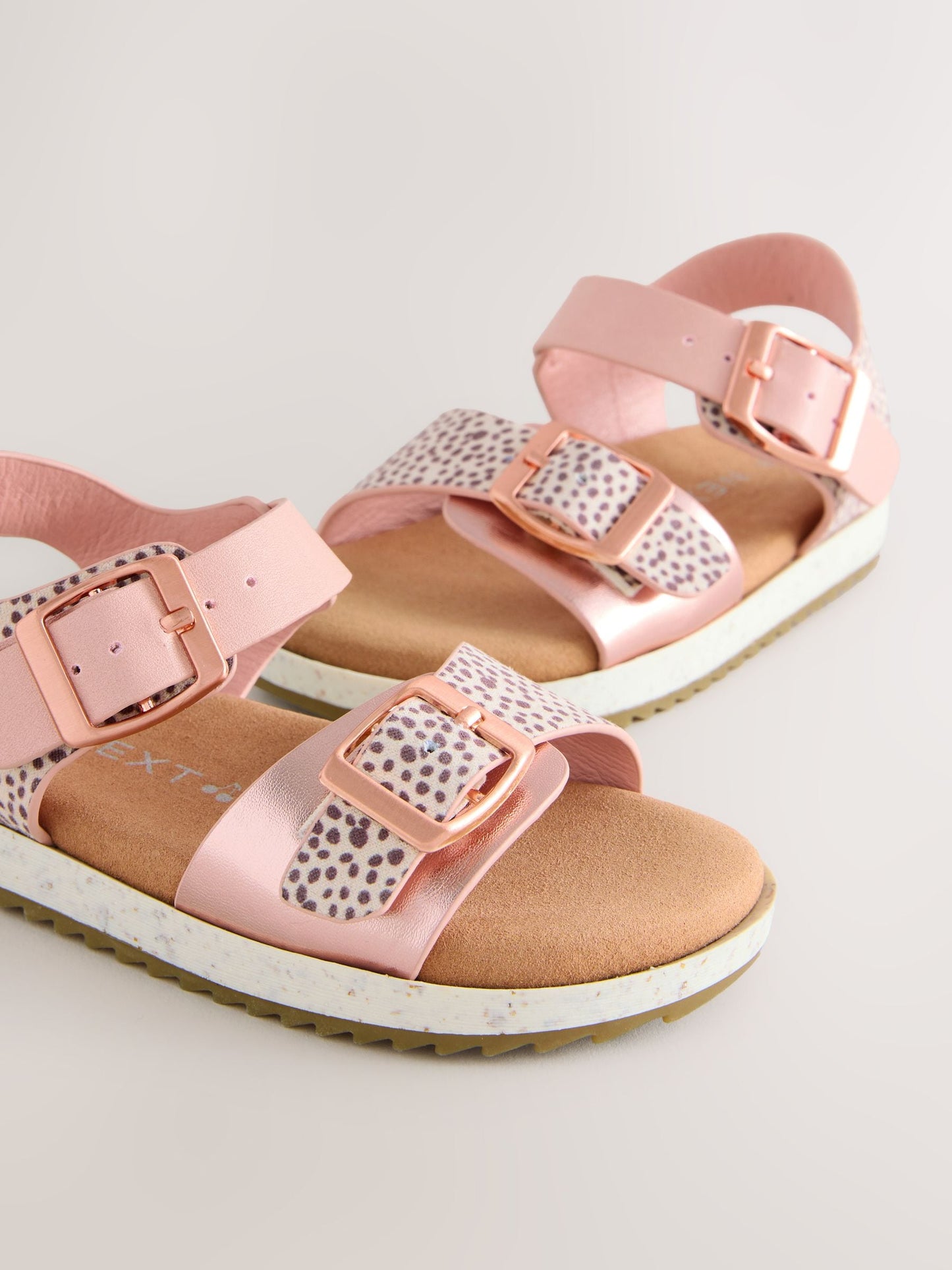 Pink Animal Print Buckle Sandals image 6