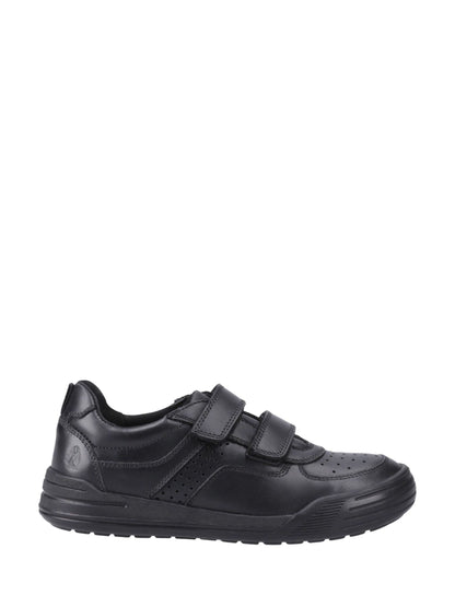 Dsiney Kidz - Hush Puppies Black Sully Touch Fastening Senior School Shoes image 1