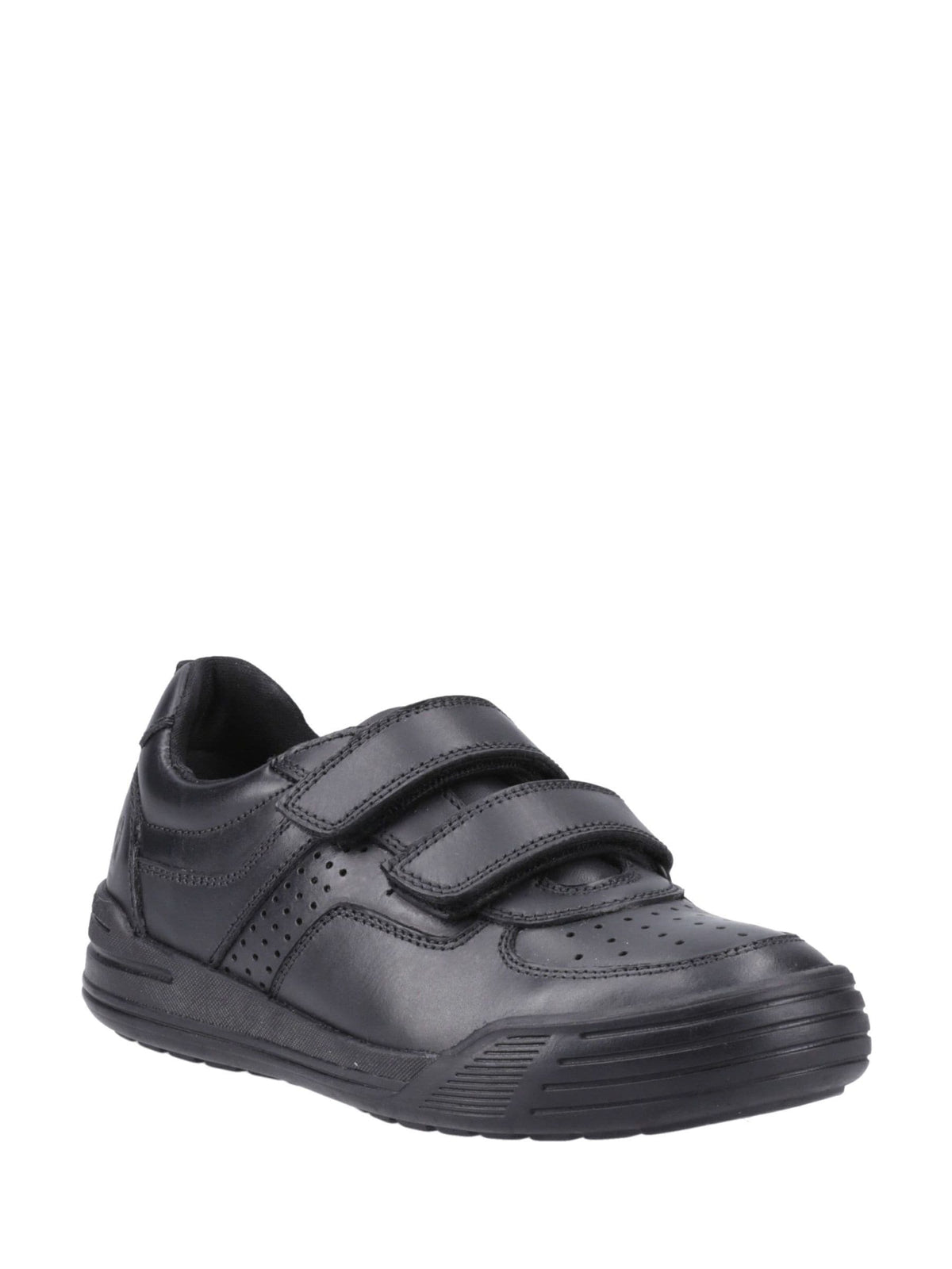 Dsiney Kidz - Hush Puppies Black Sully Touch Fastening Senior School Shoes image 3