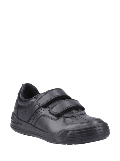 Dsiney Kidz - Hush Puppies Black Sully Touch Fastening Senior School Shoes image 3