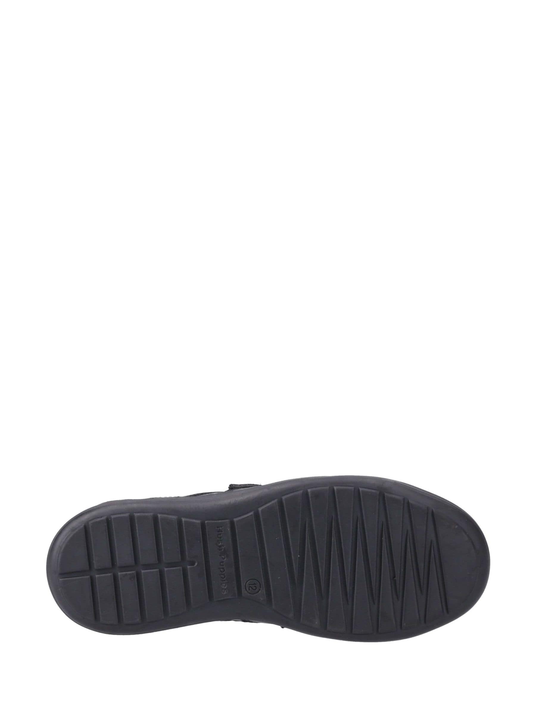 Dsiney Kidz - Hush Puppies Black Sully Touch Fastening Senior School Shoes image 4
