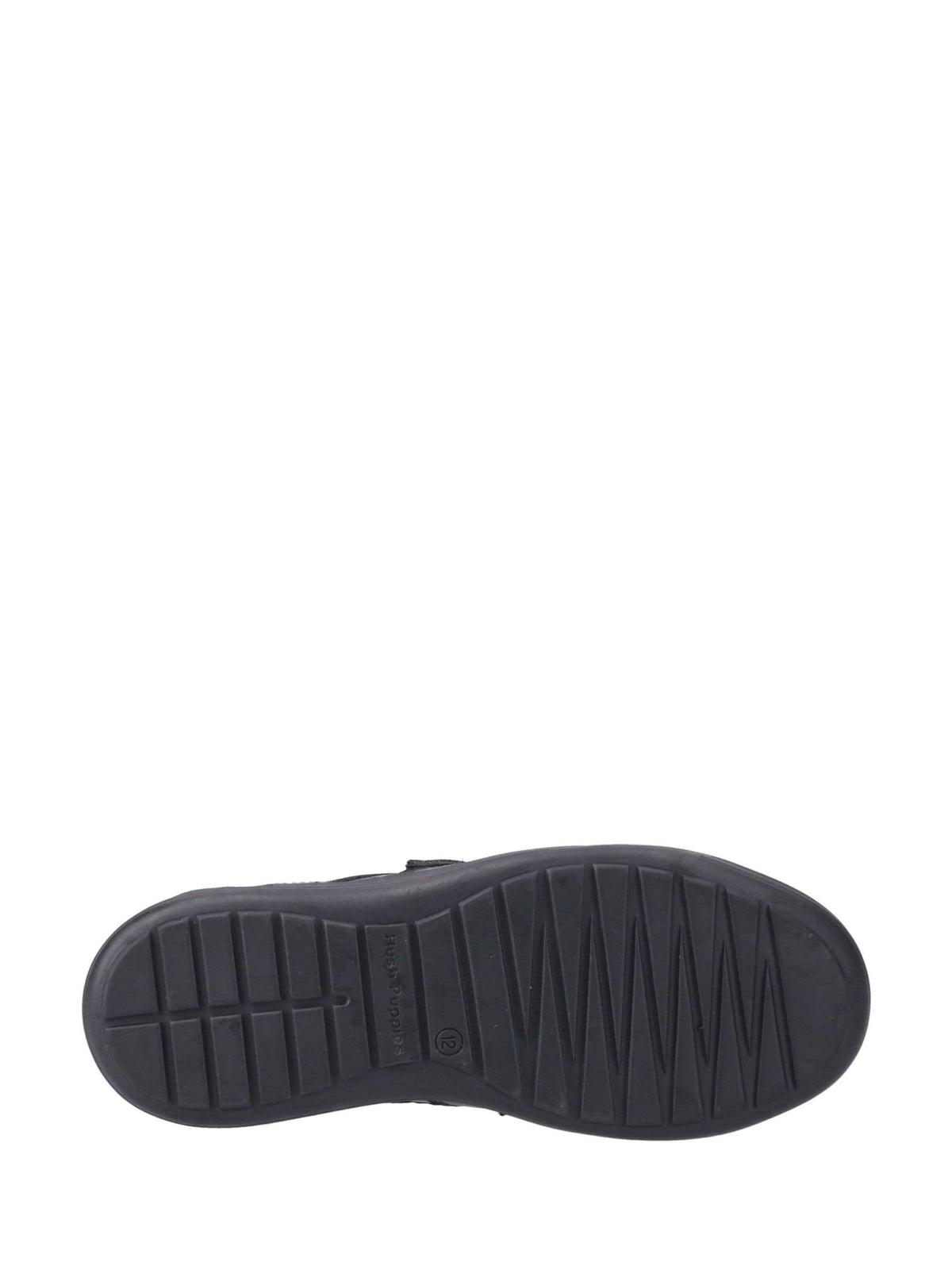 Dsiney Kidz - Hush Puppies Black Sully Touch Fastening Senior School Shoes image 4