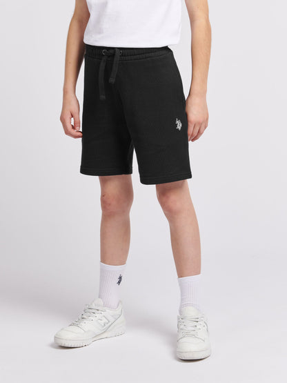 Dsiney Kidz - U.S. Polo Assn. Black Double Horsemen Sweat Shorts image 1