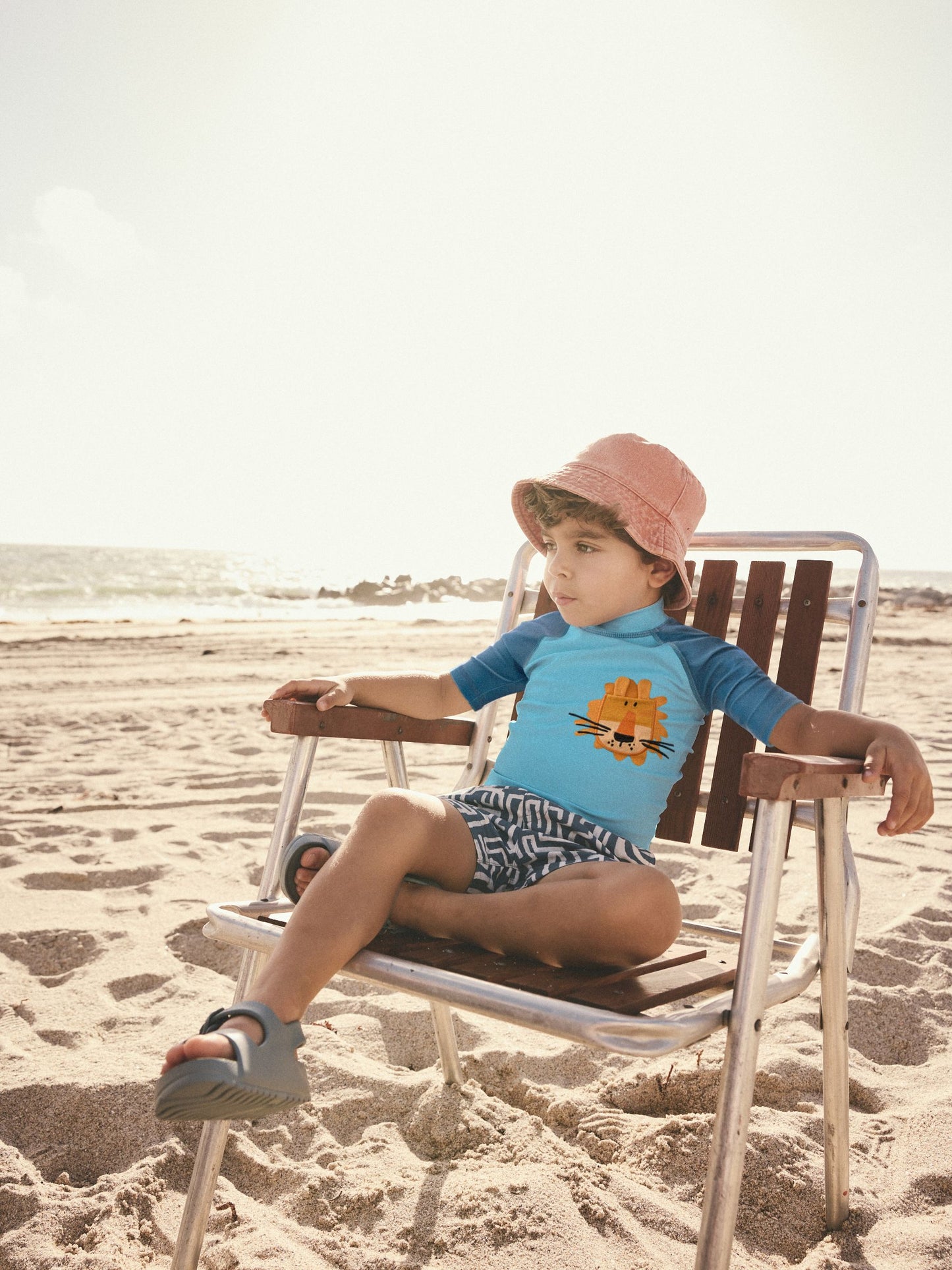 Blue Lion Rash Vest and Shorts Set (3mths-7yrs) image 3