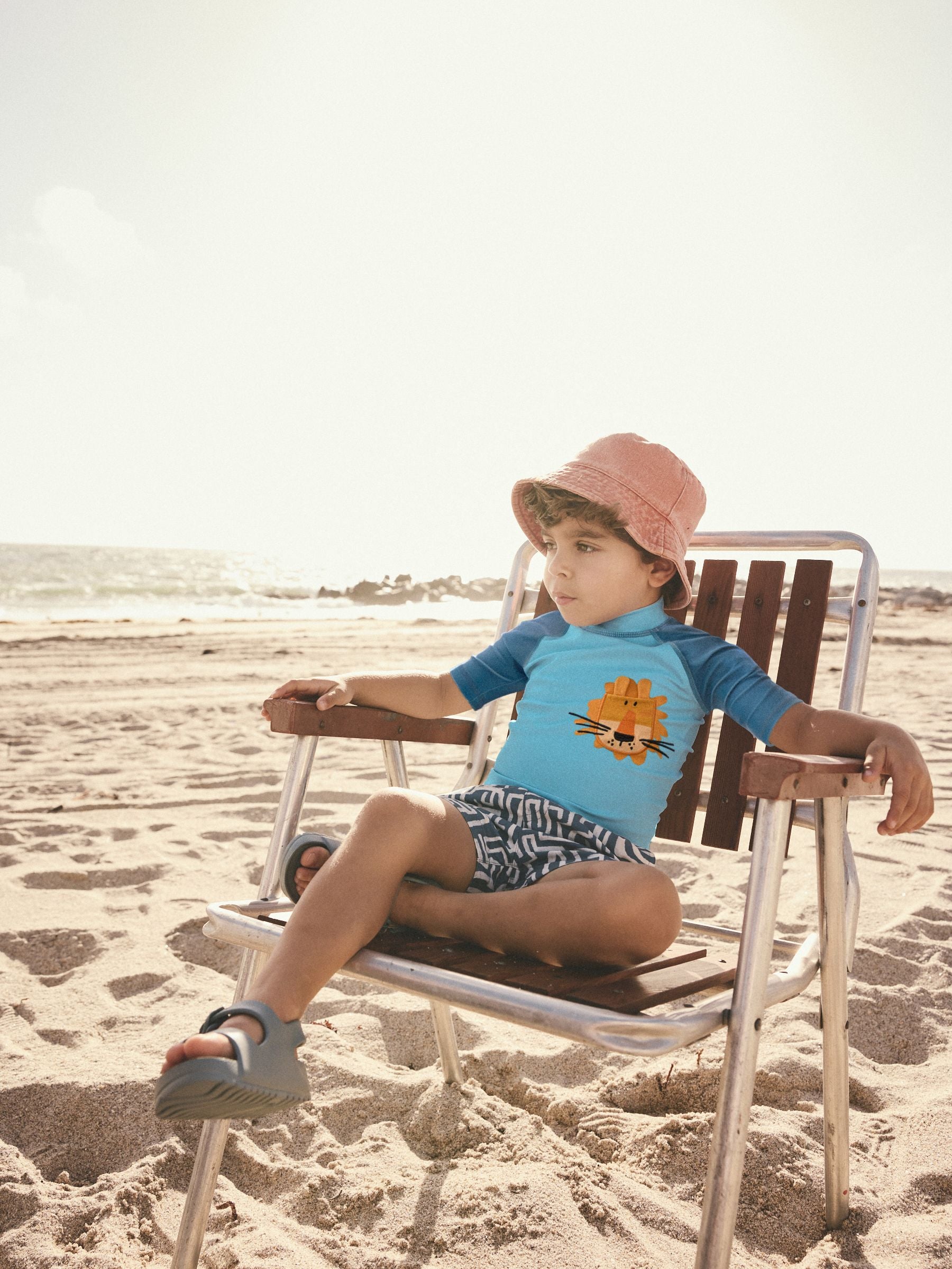 Blue Lion Rash Vest and Shorts Set (3mths-7yrs) image 3