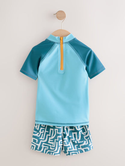 Blue Lion Rash Vest and Shorts Set (3mths-7yrs) image 6