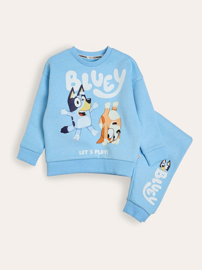 Brand Threads Blue Unisex Daywear Joggers Set image 3