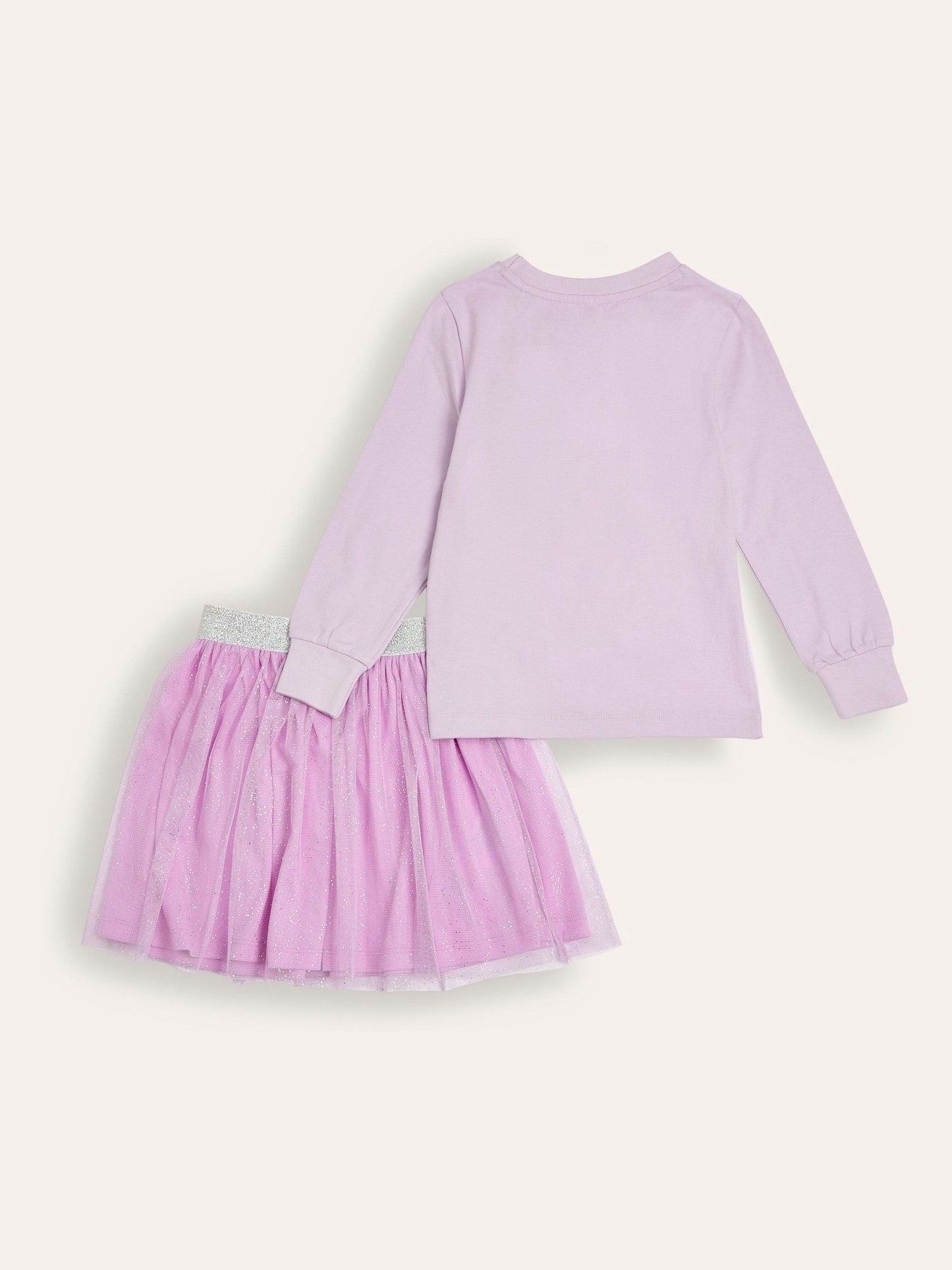 Brand Threads Purple Girls Disney Princess 100% Cotton Top And Tutu Set image 2