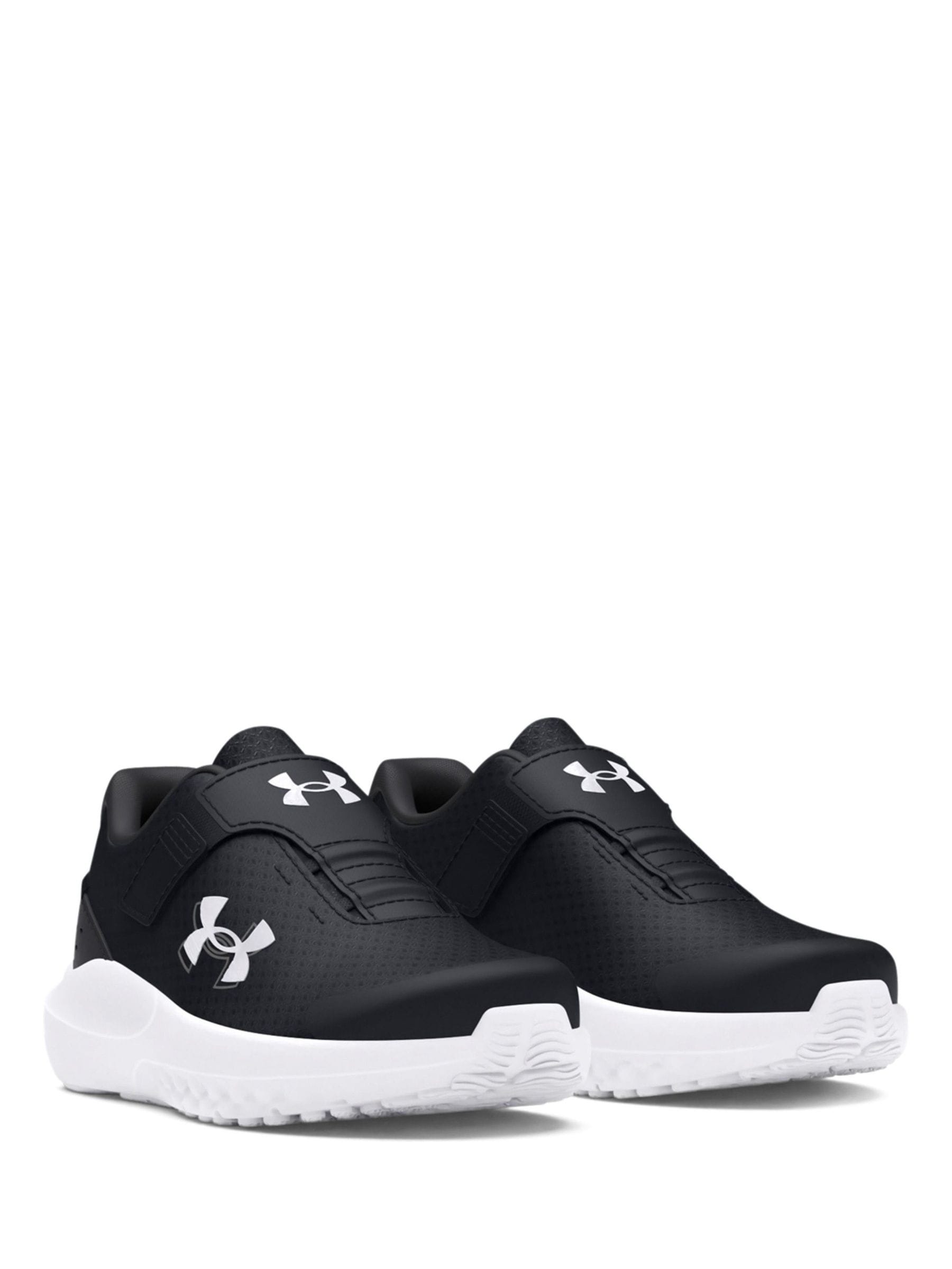 Under Armour Black/White Surge 4 Trainers image 3