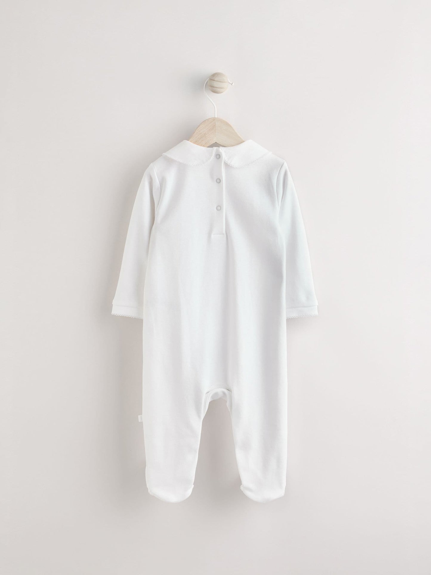 White Occasion Baby Sleepsuit (0mths-2yrs)