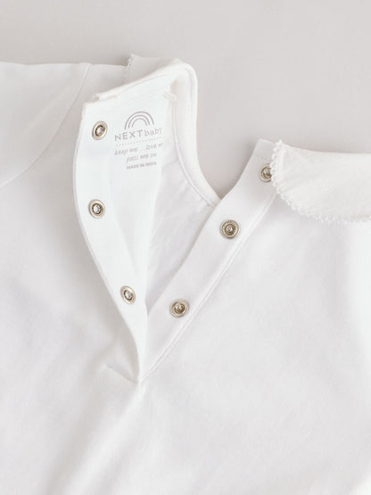 White Occasion Baby Sleepsuit (0mths-2yrs)