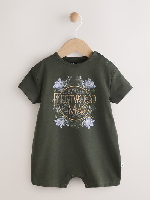 Charcoal Grey Fleetwood Mac Band Baby Romper image 1