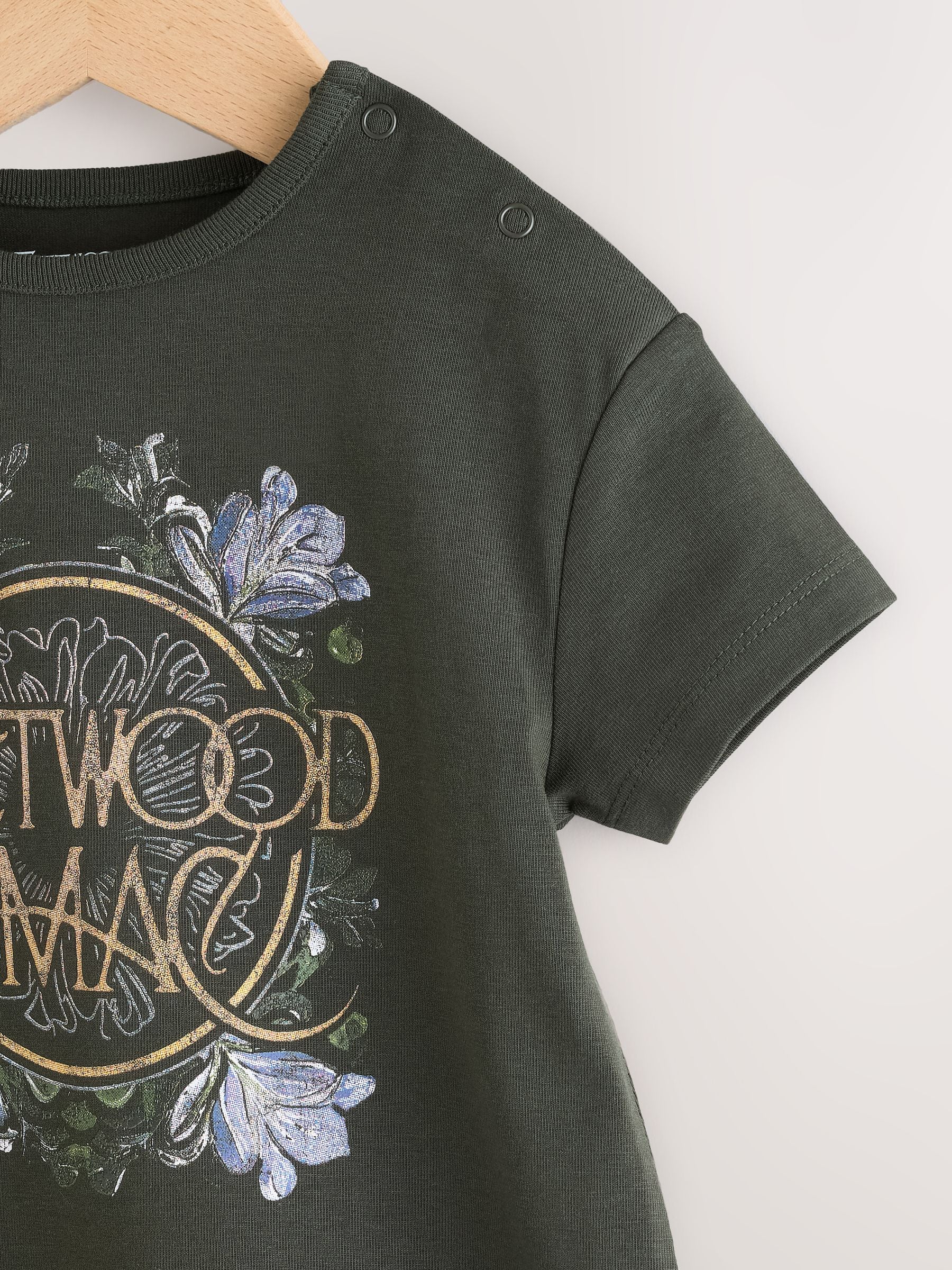 Charcoal Grey Fleetwood Mac Band Baby Romper image 3