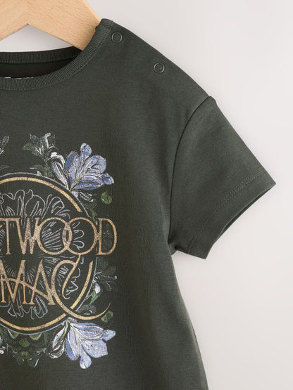 Charcoal Grey Fleetwood Mac Band Baby Romper image 3