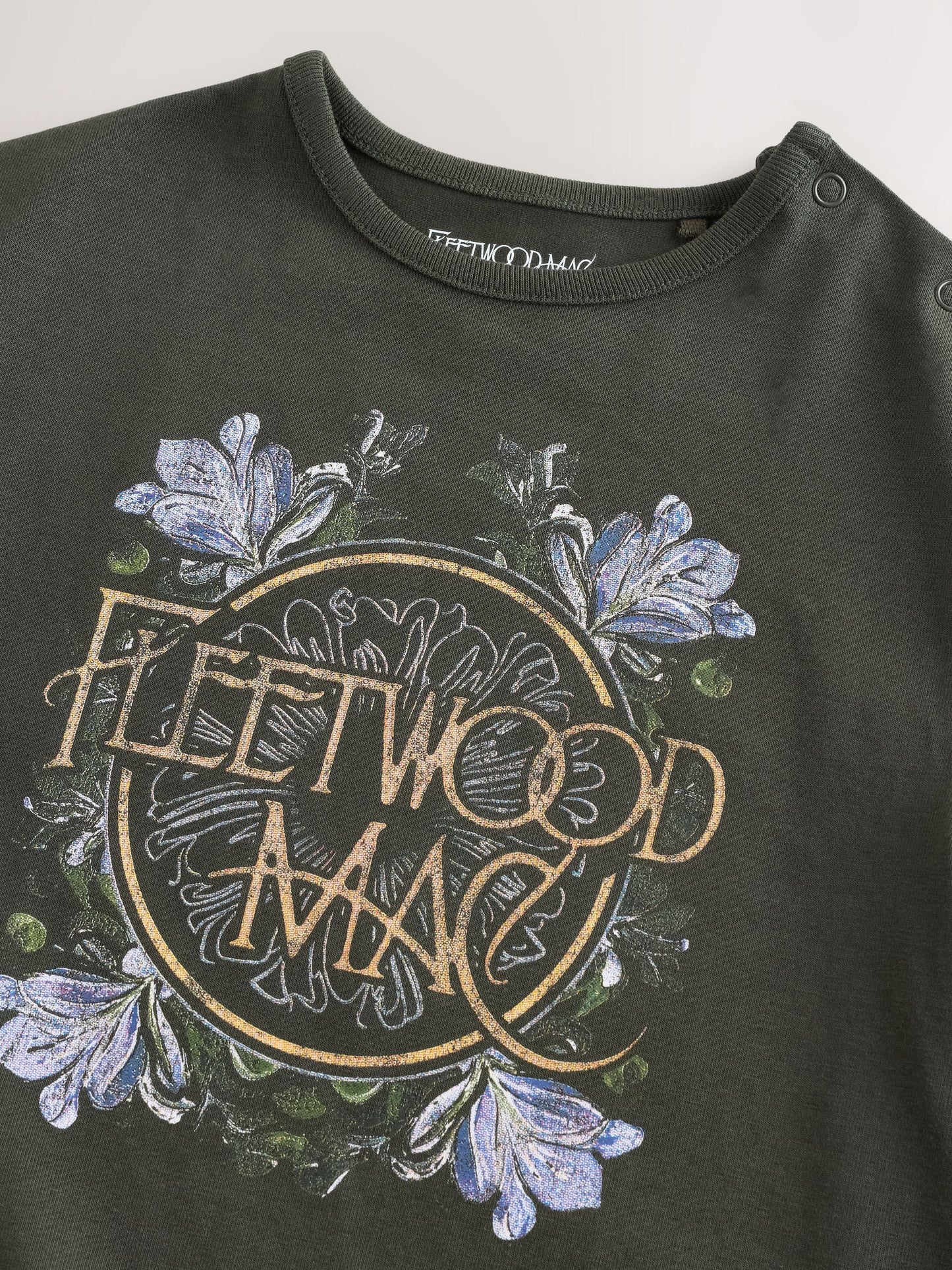 Charcoal Grey Fleetwood Mac Band Baby Romper image 4