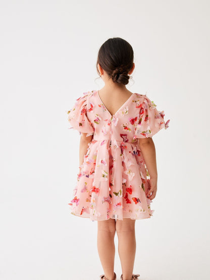 Baker by Ted Baker Pink 3D Butterfly Dress image 2